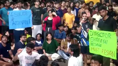 The IIT Bombay student death has also triggered protests on campus, with students demanding greater clarity from the administration. (ANI)