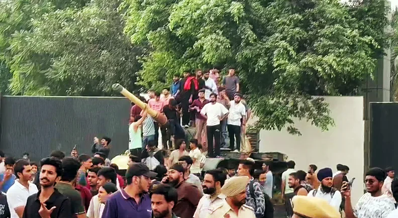 LPU protests turn violent over an unverified rape allegation.