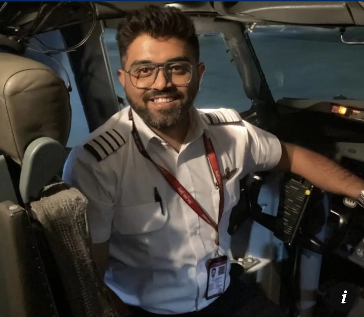 Captain Smit Machchhar was badly injured, yet the cockpit door became the turning point on Flydubai flight FZ1073 as passengers rushed in and confronted the suspected attacker | X (@Starboy2079)