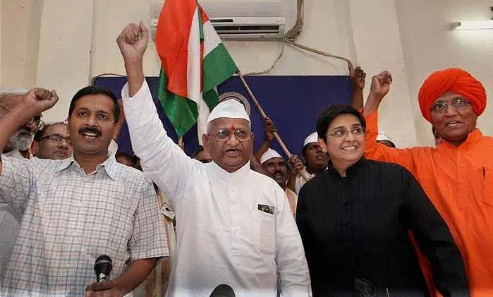 The anti-corruption movement led by Anna Hazare in 2011 mobilised thousands against alleged corruption under the Congress-led United Progressive Alliance government. (ANI)