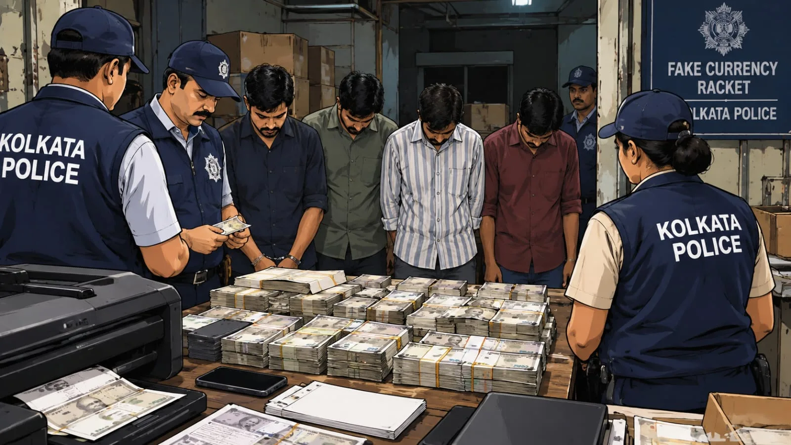Kolkata Police bust fake currency racket, arrest four in Burrabazar and Howrah