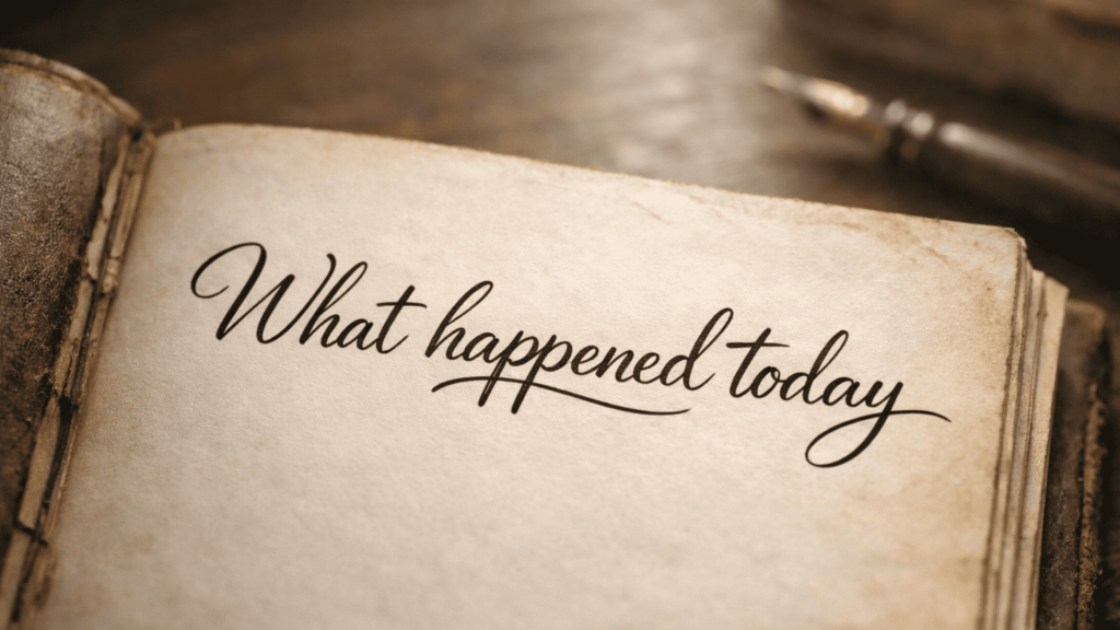 What happened today