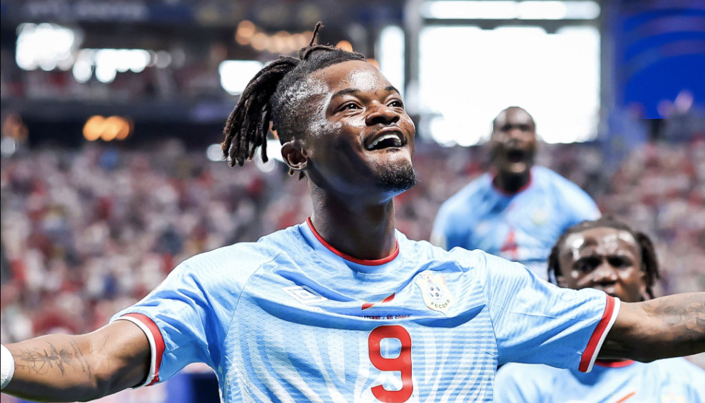 Brian Cipenga stunned England with an early opener as DR Congo capitalised on poor defending. (X/@brfootball)