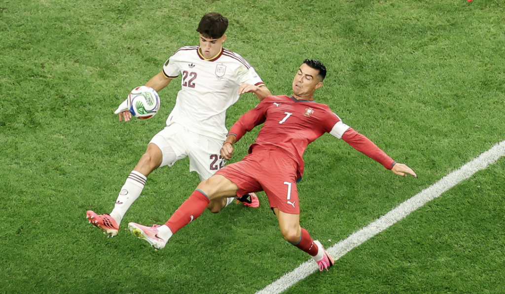 Cristiano Ronaldo completed the full 90 minutes but was unable to inspire Portugal to another comeback. (X)