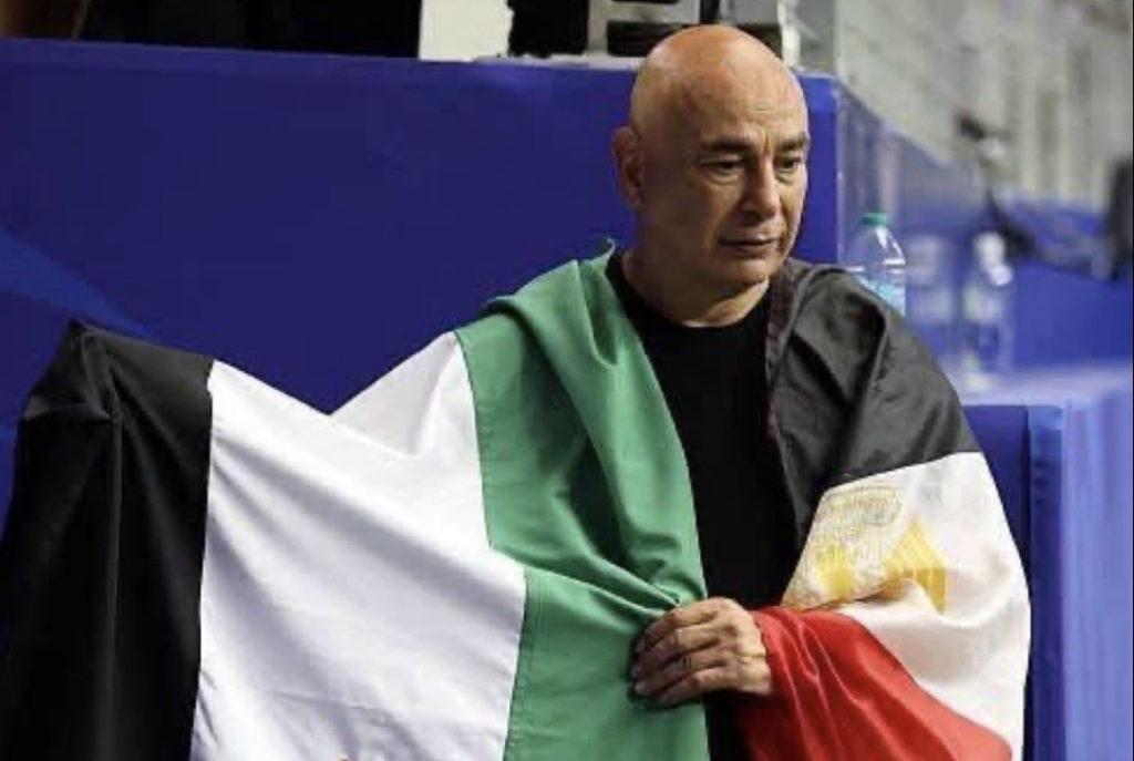 Egypt head coach Hossam Hassan was shown a yellow card by referee François Letexier for protesting a highly controversial VAR decision during Egypt's high-stakes 2026 FIFA World Cup Round of 16 match against Argentina. (X)