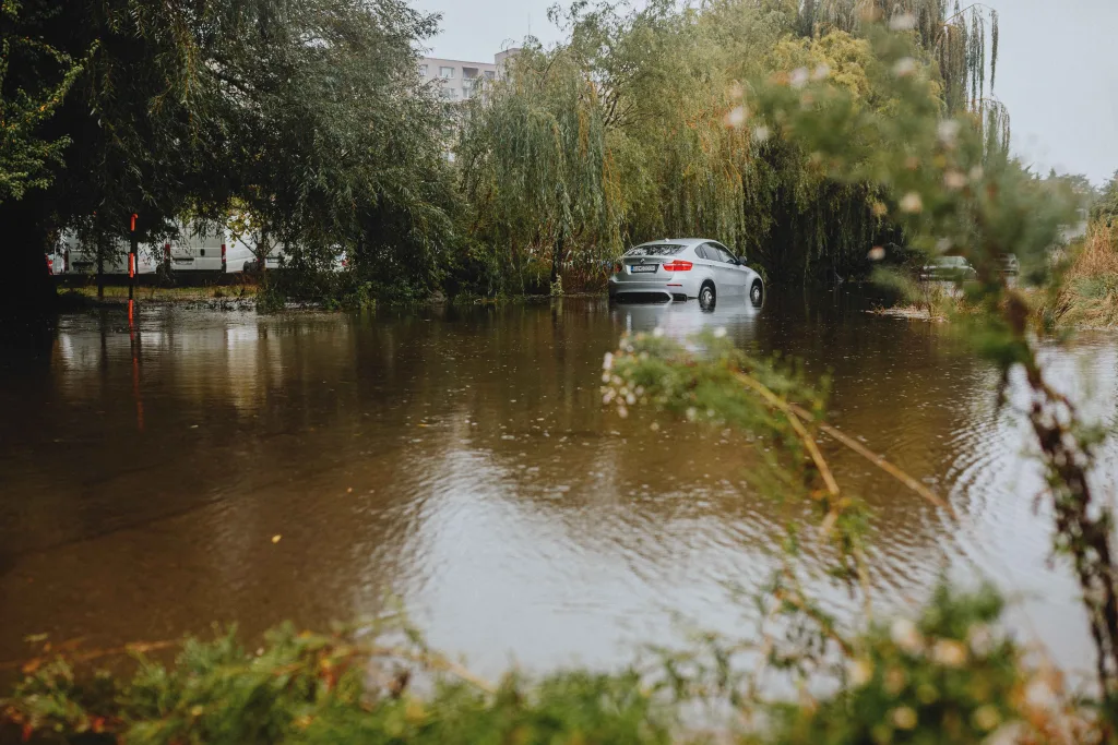 Waterlogged streets