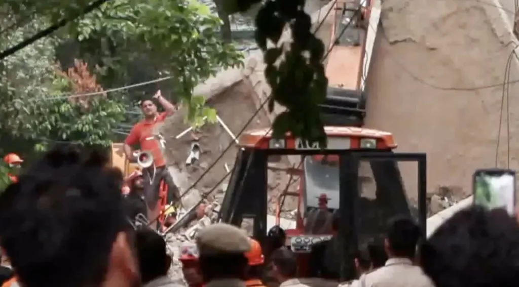 Persistent rainfall across Delhi has made rescue operations more challenging. (X)