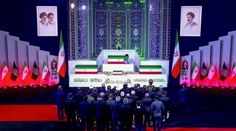 The casket was first placed in state at Iran Grand Mosalla | File image/ANI