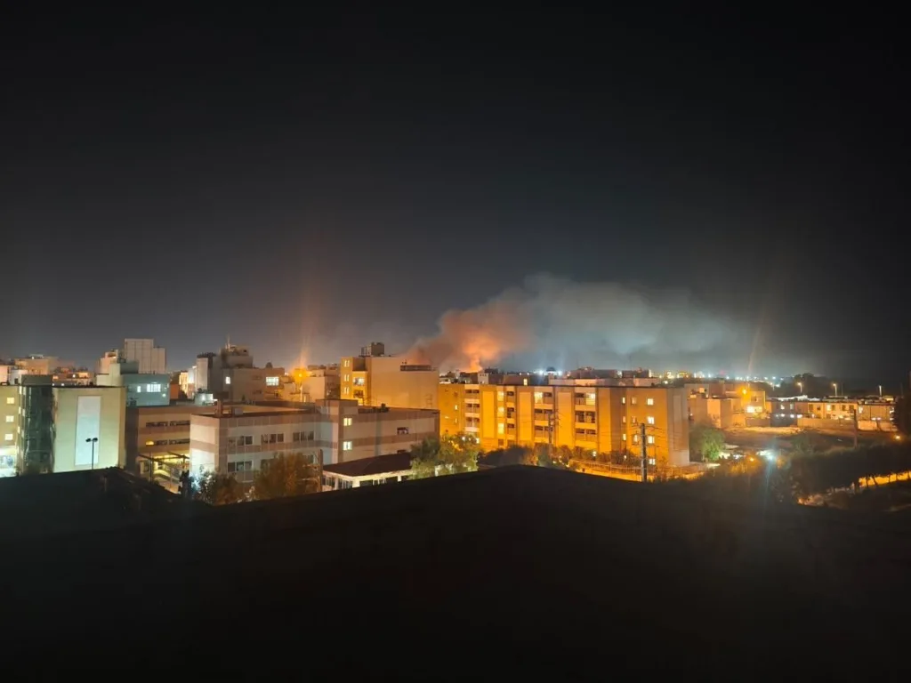 Explosions were heard in several southern locations, including Bushehr, Choghadak and the port city of Konarak | X/@emilykschrader