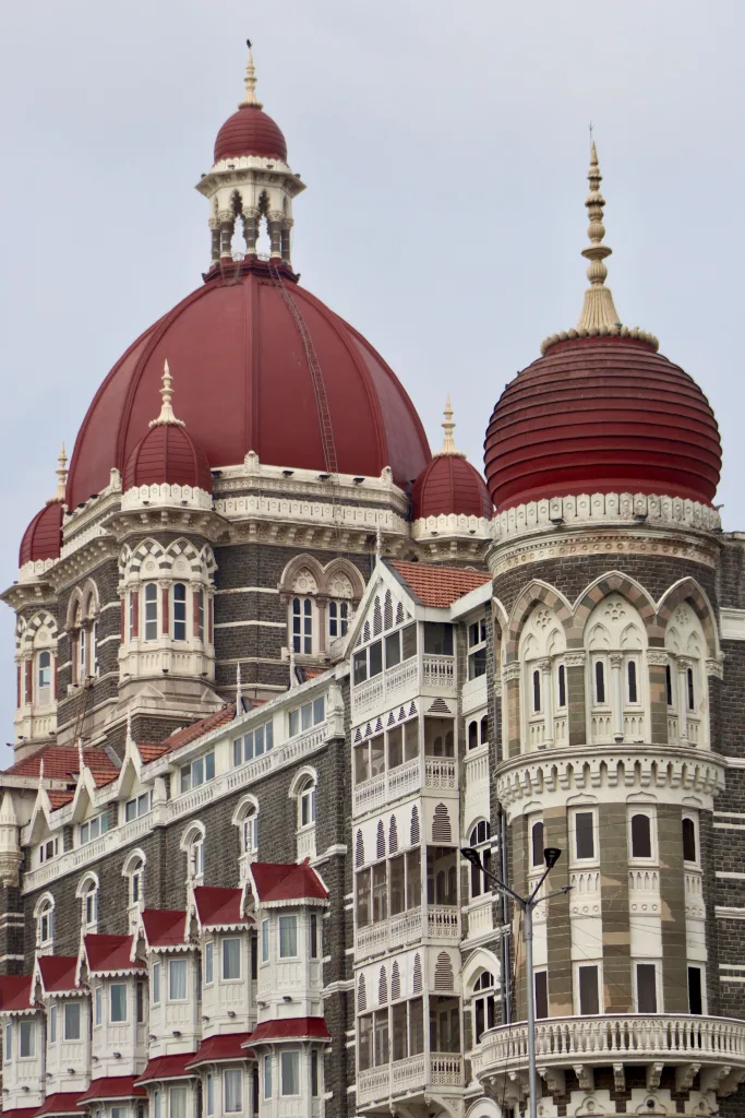 Stunning architectural view of the Taj Mahal Palace Hotel in Mumbai,