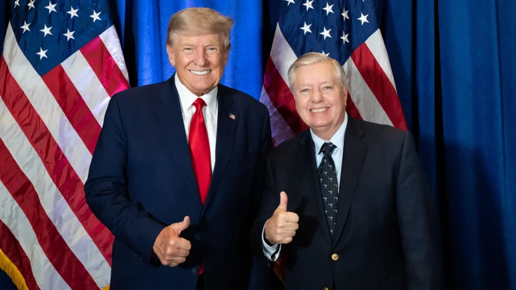 Lindsey Graham and Donald Trump