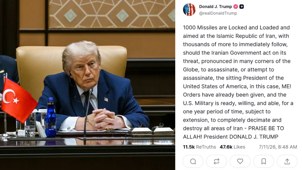Trump's warning to Iran