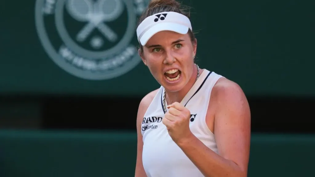 Linda Noskkova at Wimbledon