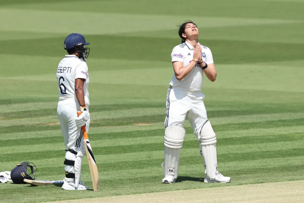 The ongoing match is already significant as it marks the first women's Test ever played at Lord's in the venue's 142-year history. (X)