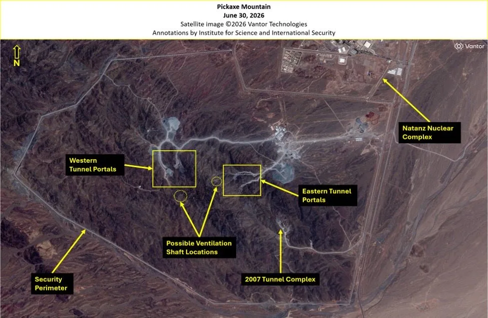 What is Iran’s Pickaxe Mountain? The underground nuclear site Trump wants to hit