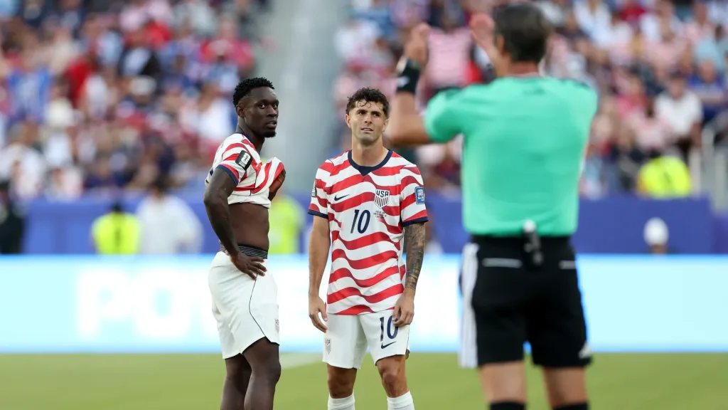 Balogun red card