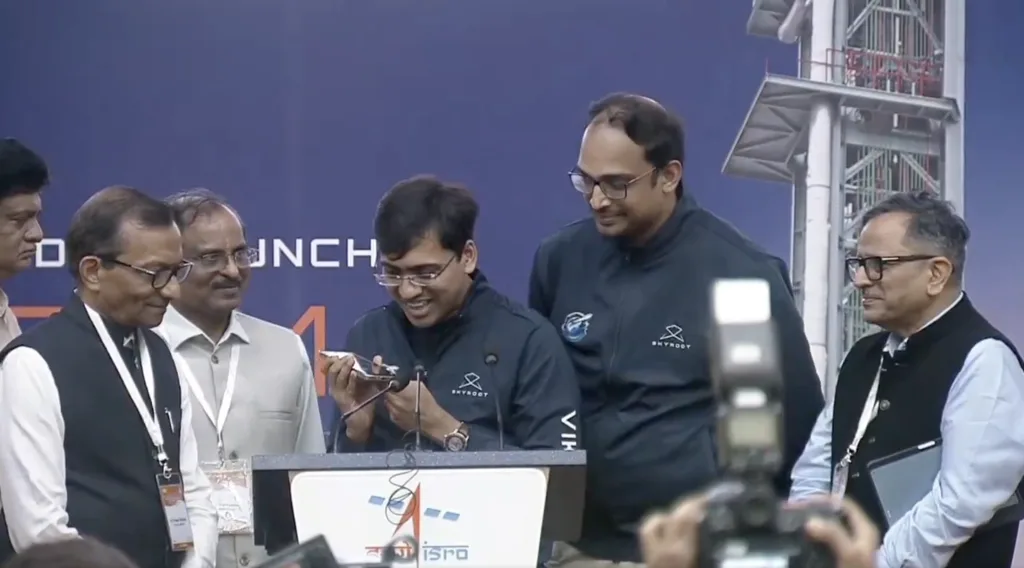 Prime Minister Narendra Modi described the mission as a defining milestone for India's expanding space ecosystem and said the handwritten message reflected the nation's aspirations beyond Earth. (ANI)