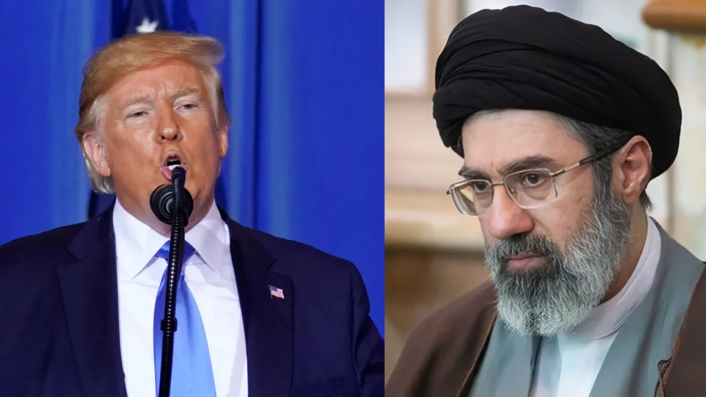 Donald Trump and Mojtaba Khamenei