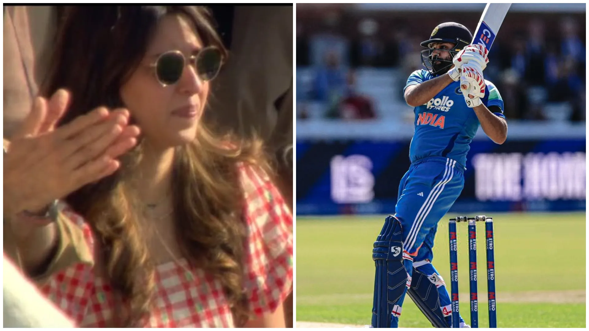 WATCH। Teary-eyed Ritika Sajdeh reacts as Rohit Sharma creates history with Lord’s century