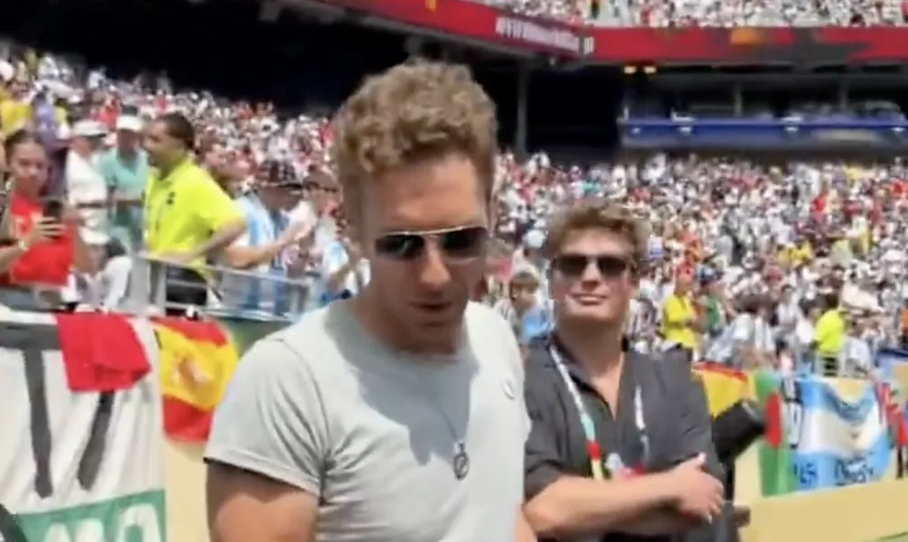 The historic event will take place during the title clash between Argentina and Spain at MetLife Stadium in New Jersey, bringing together some of the world's biggest music stars. (X)