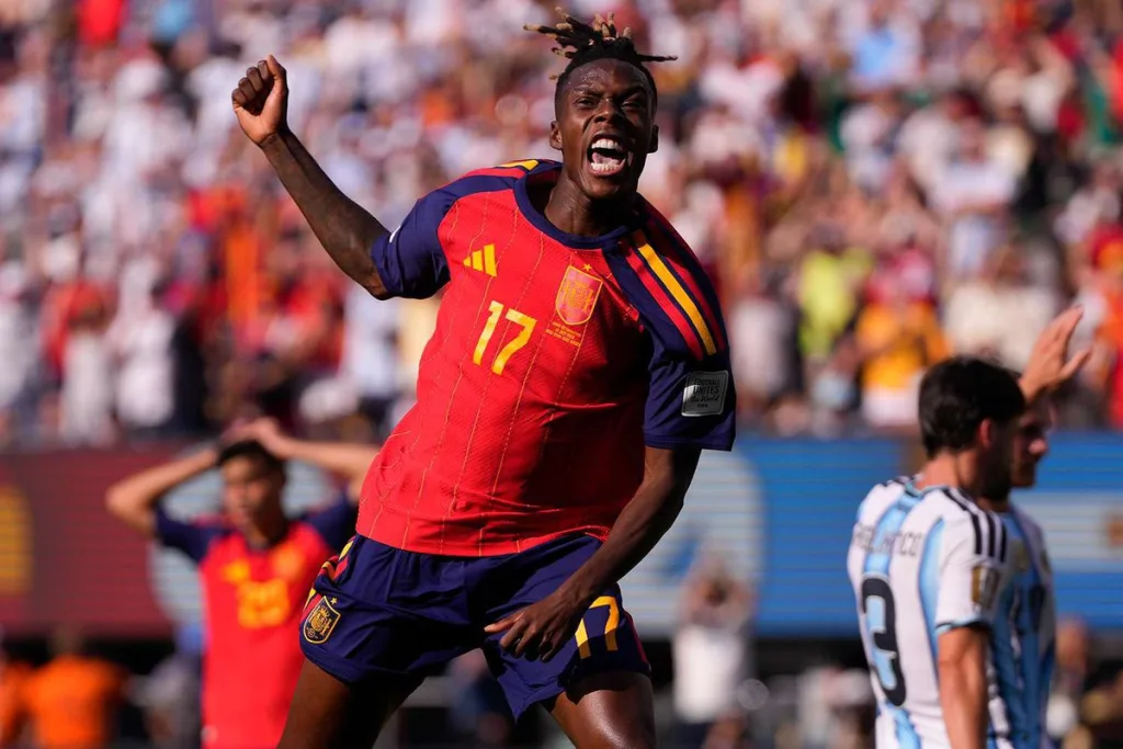 Nico Williams' assist helped Spain to claim the triumph