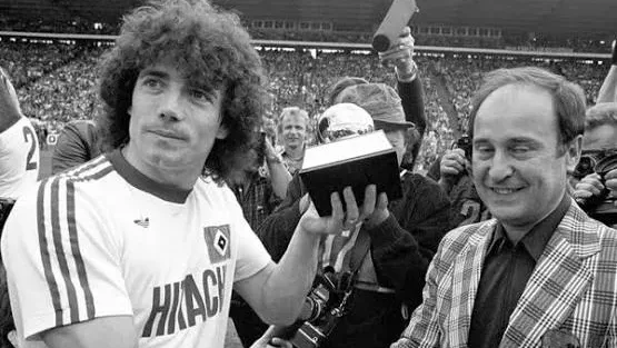 Keevin Keegan with Ballon d'Or