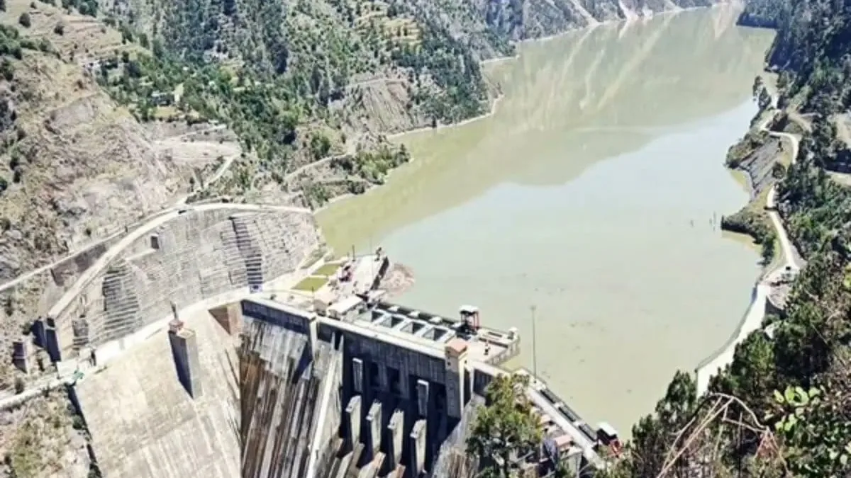 Aerial view of Baglihar Dam
