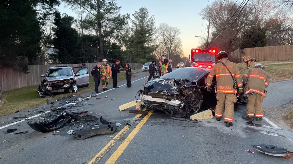 An accident scene in Maryland | Wusa9