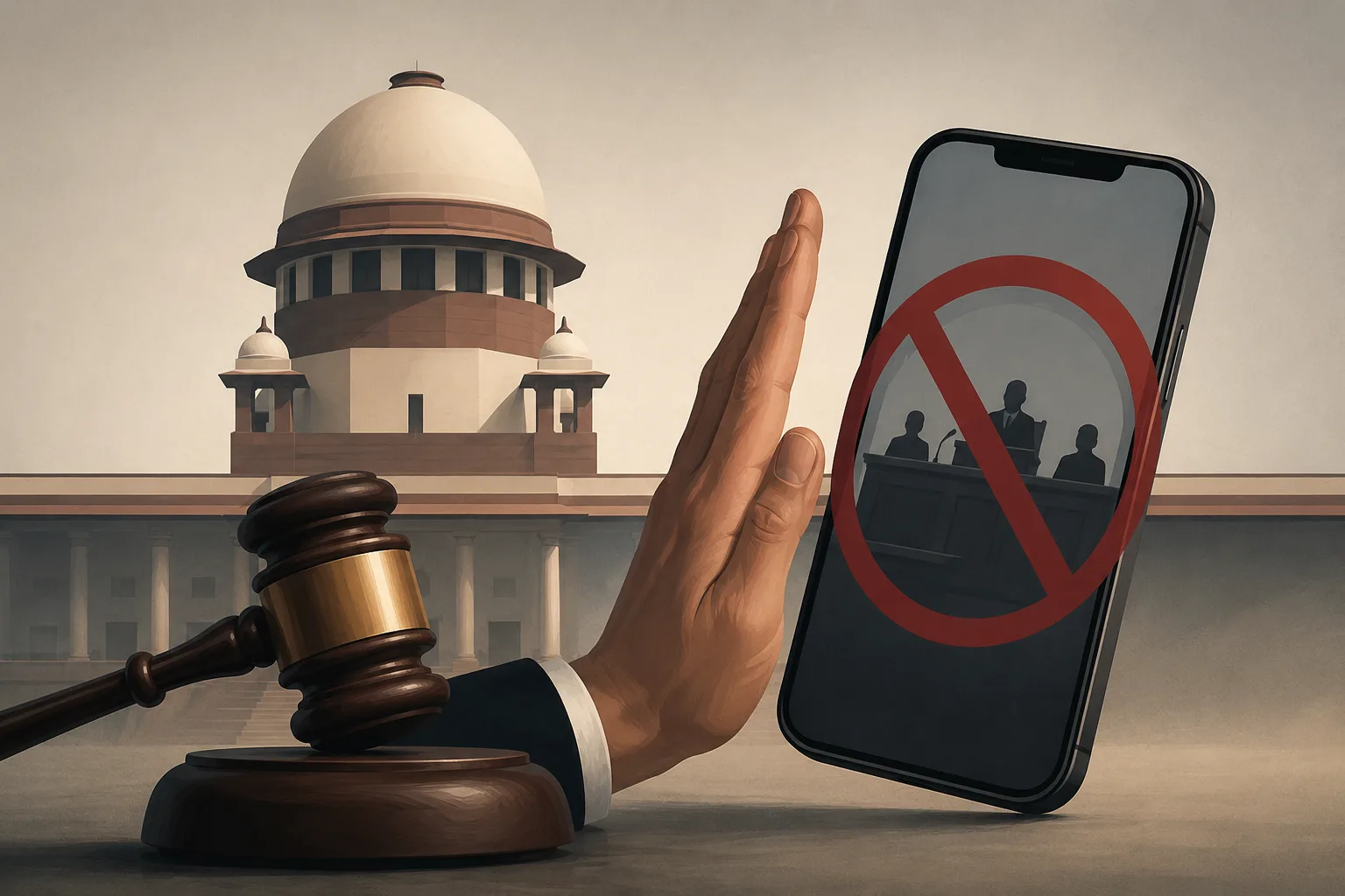 Supreme Court bars posting court hearing videos without permission, protects news reporting