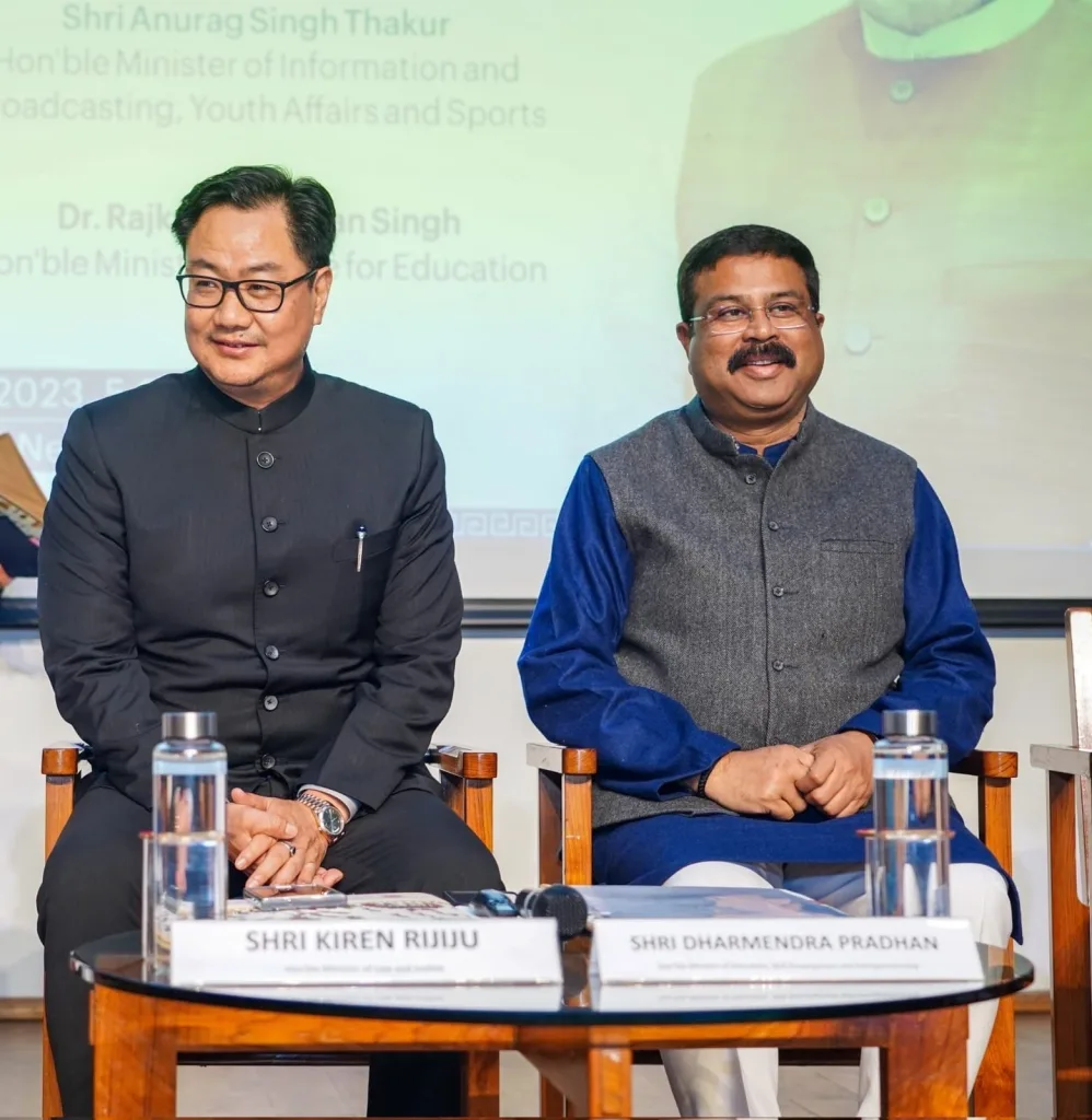 Kiren Rijiju and Dharmendra Pradhan