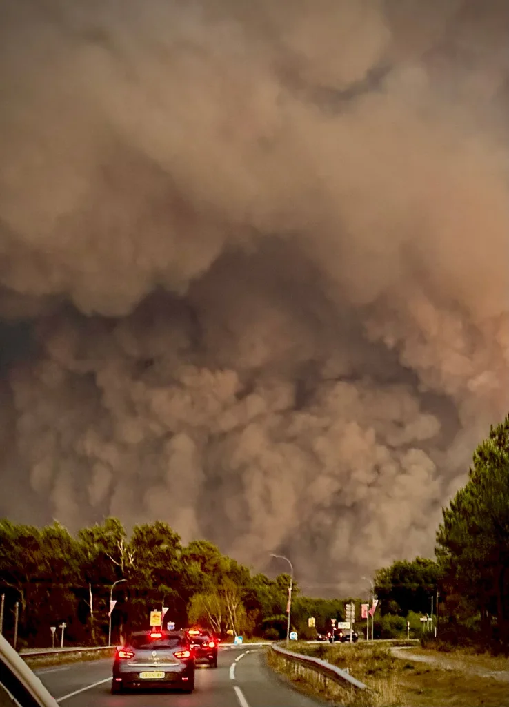 Fire in France / X, Prof. Stefan Rahmstorf 