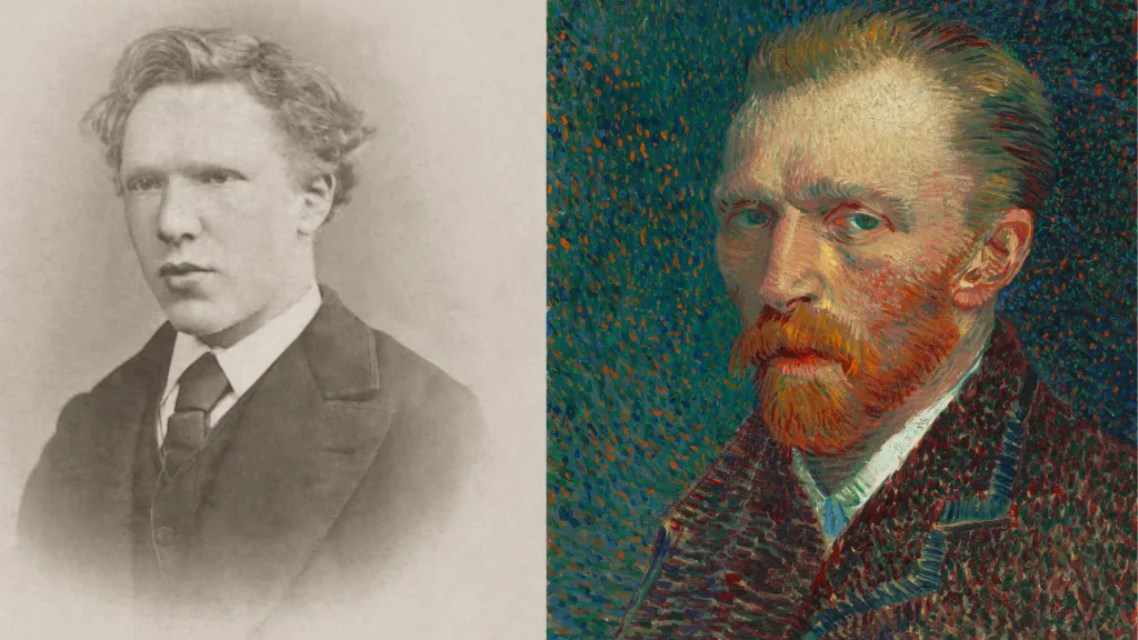 Vincent van Gogh at the age of 19 (Left) | Wikipedia