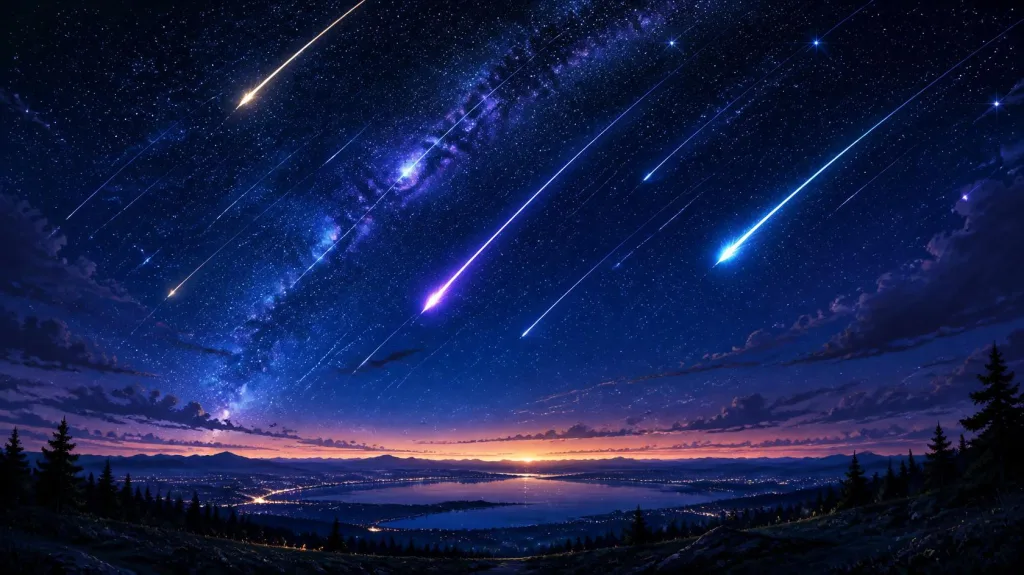 (Representational Image) Look up tonight as shooting stars and bright fireballs light up the sky