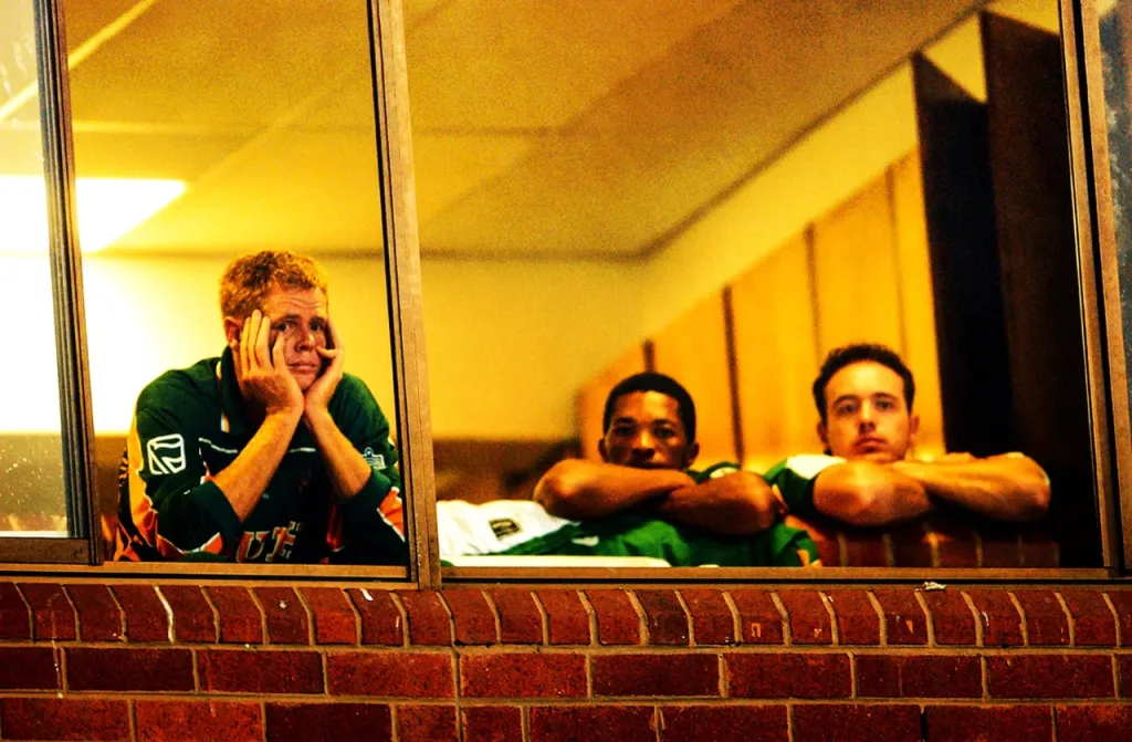 South Africa players after the 2003 Cricket World Cup disqualification.
