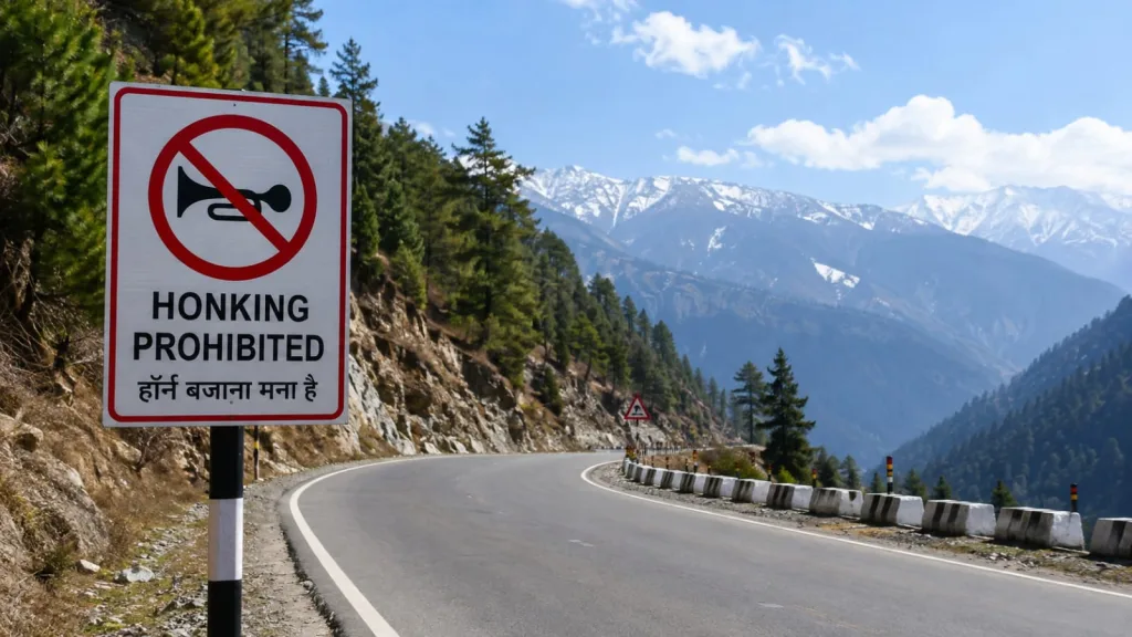 No honking zone