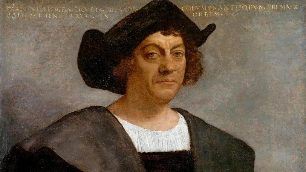 Painting said to be a posthumous portrait of Christopher Columbus