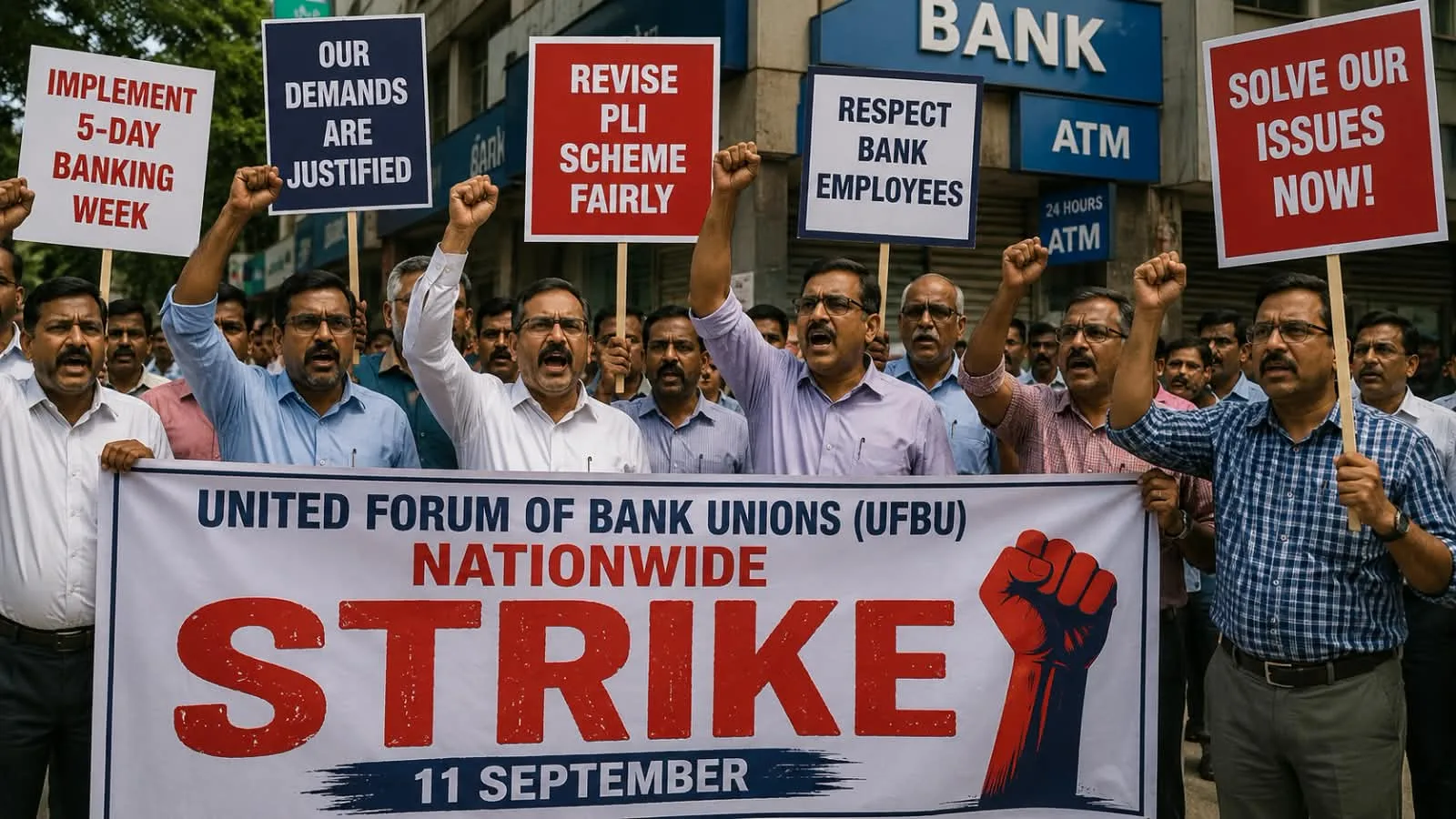 ⁠Bank strike alert: Unions to strike on September 11 over pending issues