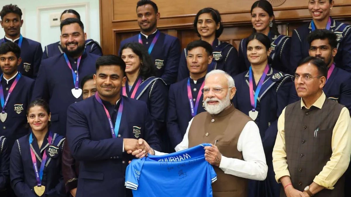 कॉमनवेल्थ गेम्स के मेडल विजेताओं से मिले प्रधानमंत्री मोदी, कहा- ‘जो खेलेगा... वो खिलेगा!’